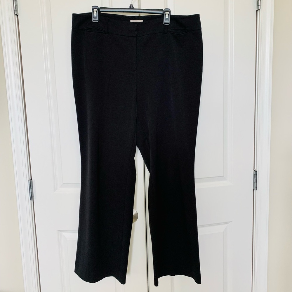 Loft Outlet size 14 black curvy dress pant